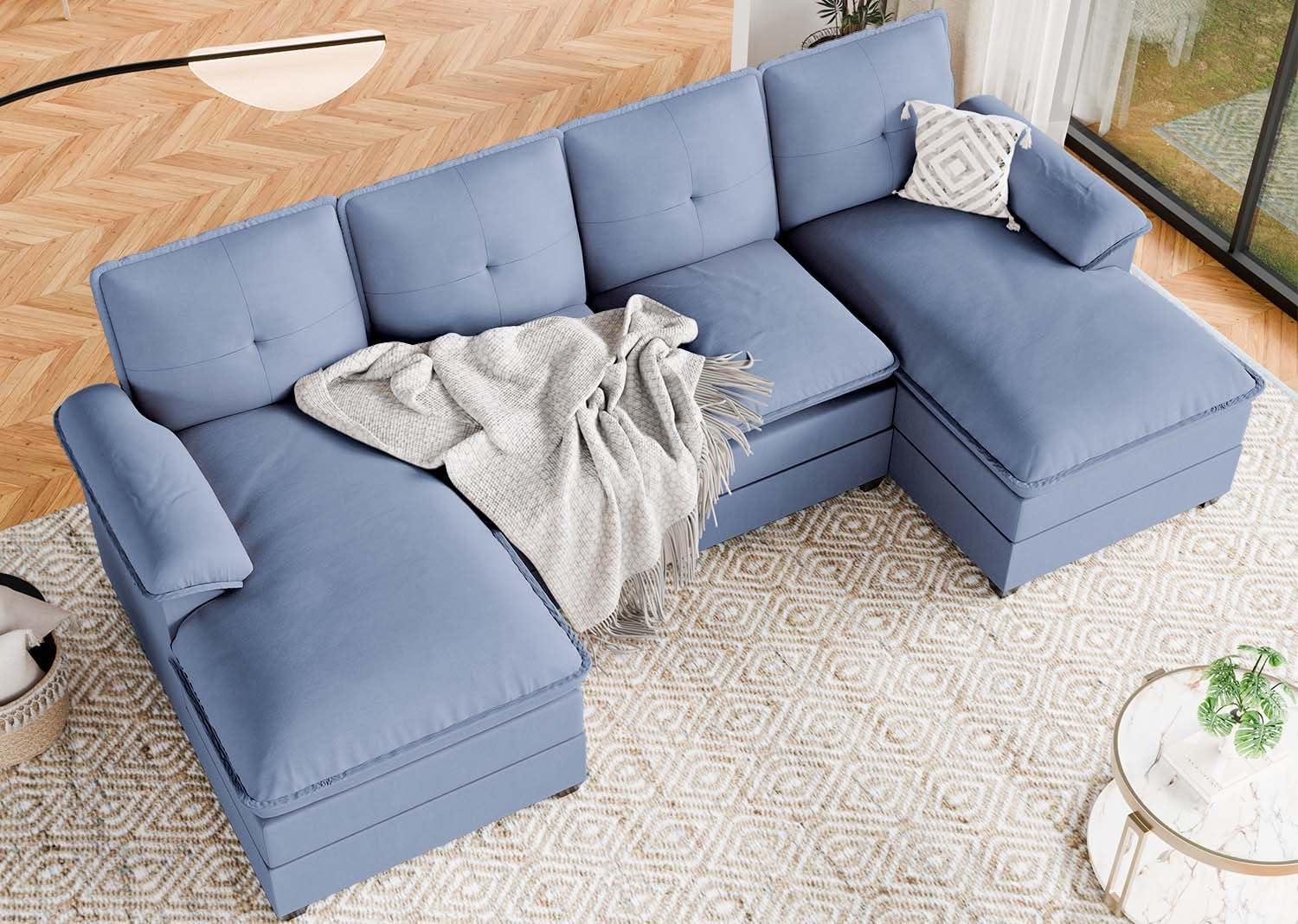 Finding Comfort And Style In The Sunlei 110 U Shaped Sofa Set