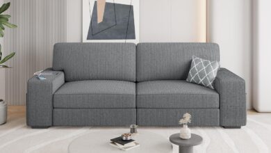 Finding Comfort And Style In The Yaheetech Modern Corduroy Sofa