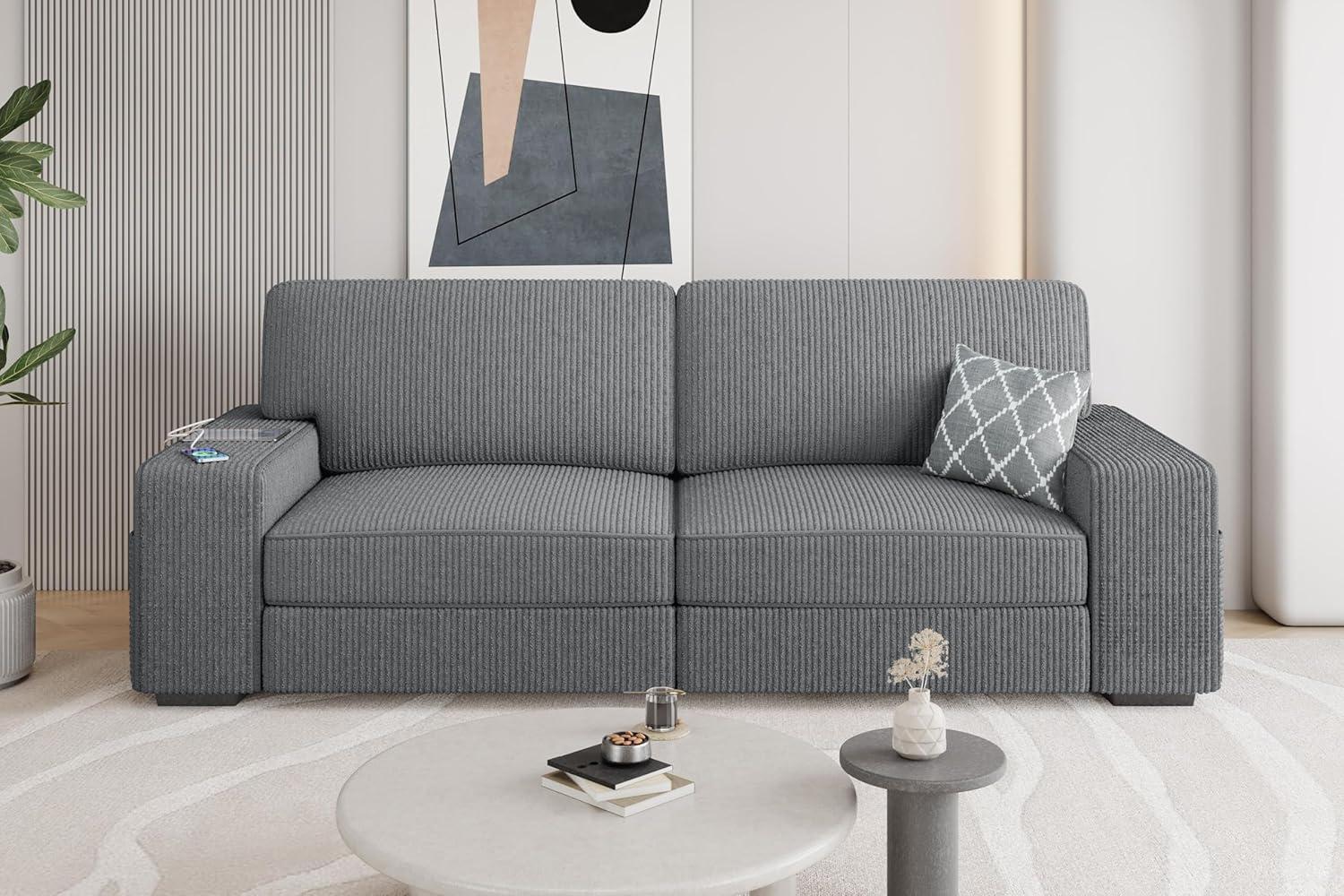 Finding Comfort And Style In The Yaheetech Modern Corduroy Sofa
