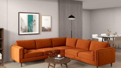 Finding The Perfect Balance Comfort And Style In Amber Burnt Orange Sofa