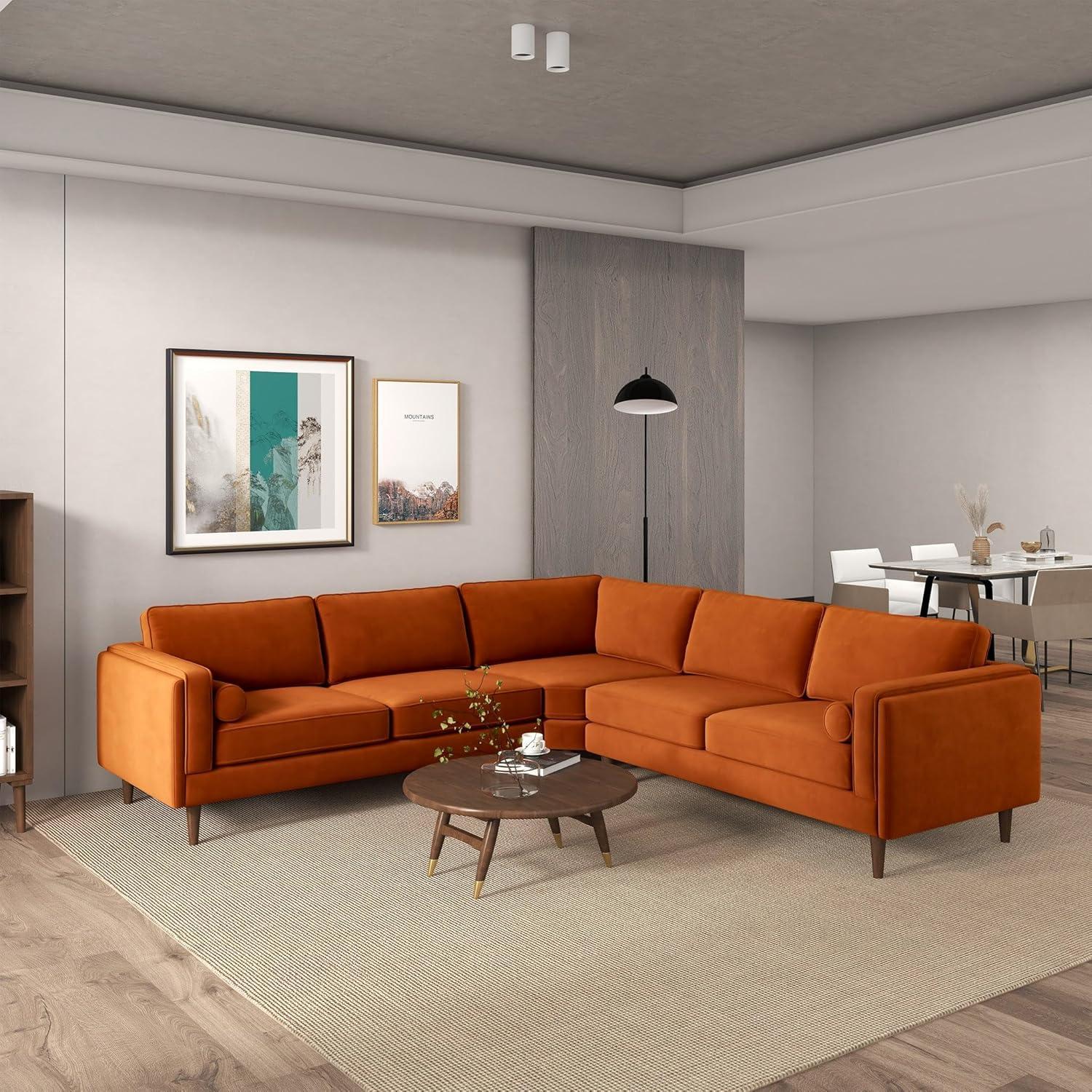 Finding The Perfect Balance Comfort And Style In Amber Burnt Orange Sofa
