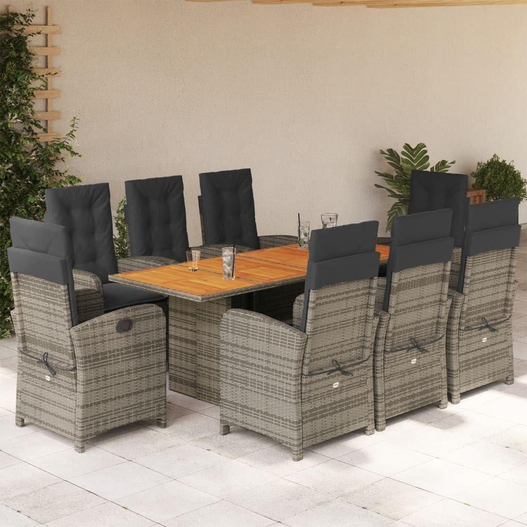 Gather Around Stylish 9 Piece Patio Set For Cozy Outdoor Dining