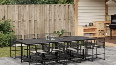 Gather Around Stylish Black Rattan Patio Set For Outdoor Living