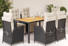 Gather In Style Comfortable Luxury With A Black Rattan Patio Set