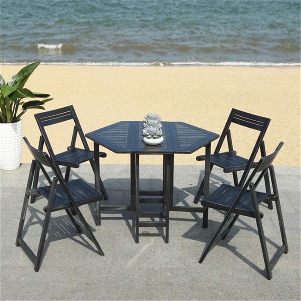 Gathering Around The Pemberly Row Black Patio Dining Set