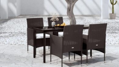 Gathering Around The Skm 5 Piece Patio Set Our Outdoor Space Upgrade