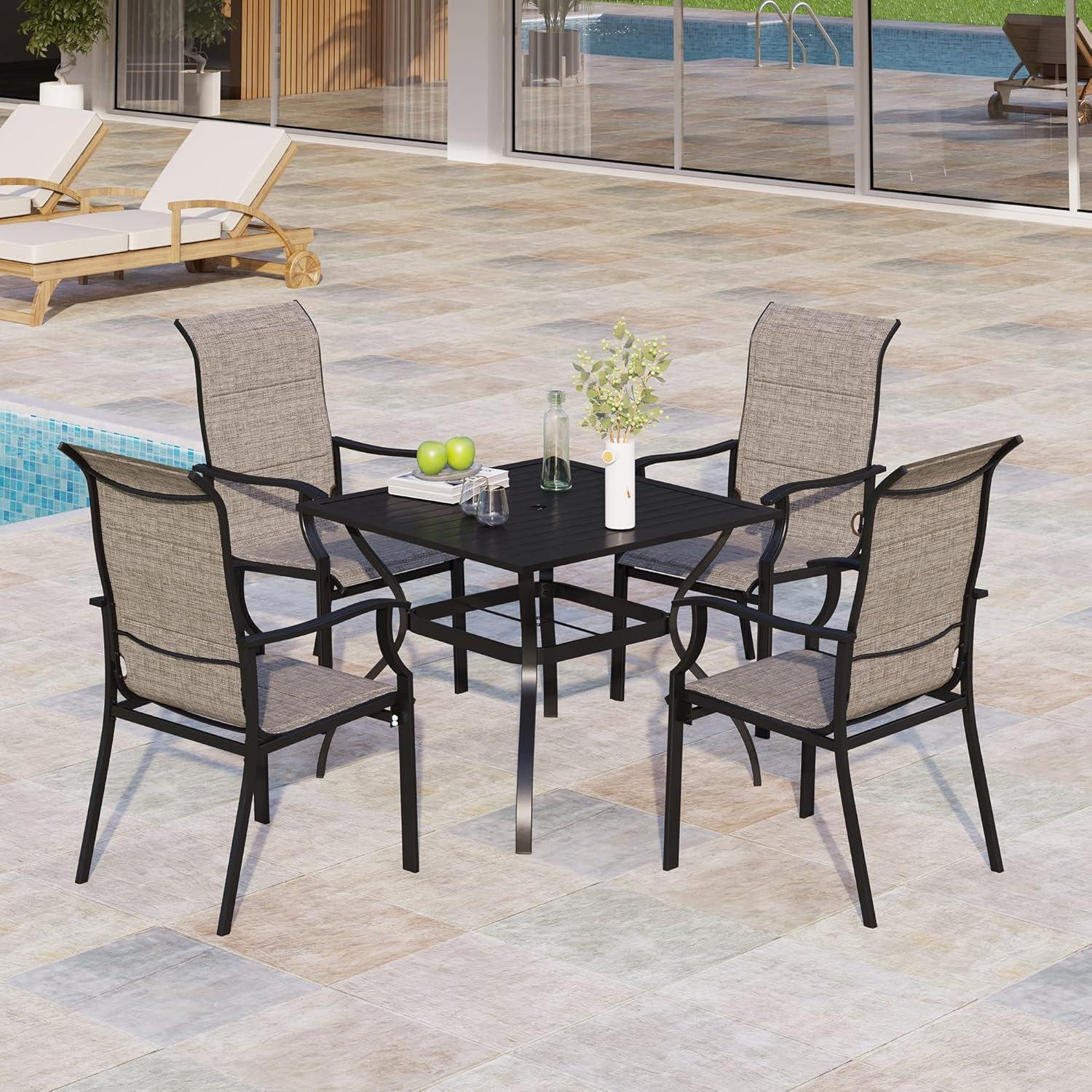 Gathering Comfort And Style A Review Of Our 5 Piece Patio Dining Set
