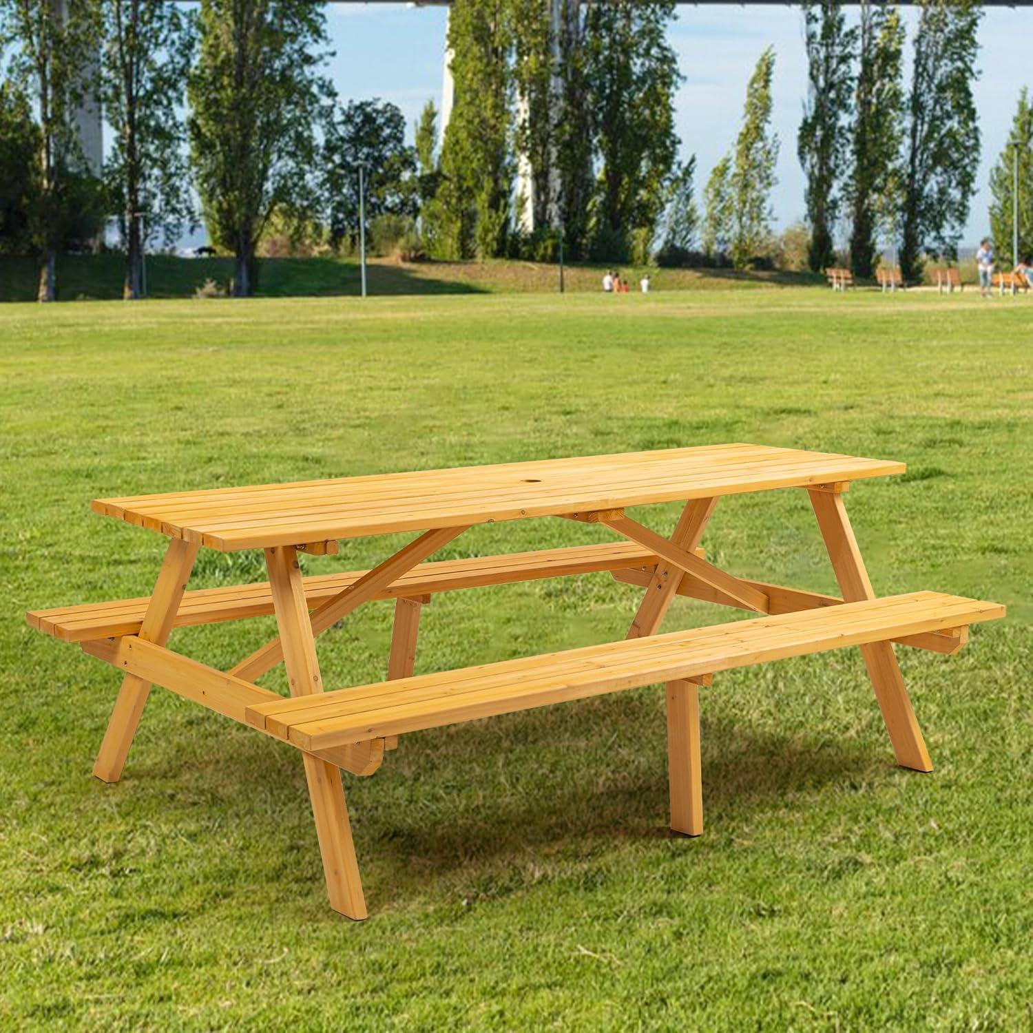 Gathering Eight Outdoors A Sturdy Wooden Picnic Table Review