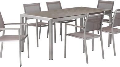 Gathering In Style Exploring The Benjara Fifi 7 Piece Dining Set