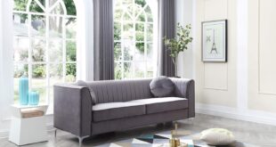 How We Upgraded Our Small Living Room With This Stylish Gray Sofa Set