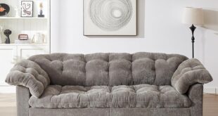 Keiki Chenille Deep Seat Sofa A Cozy Fit For Any Space