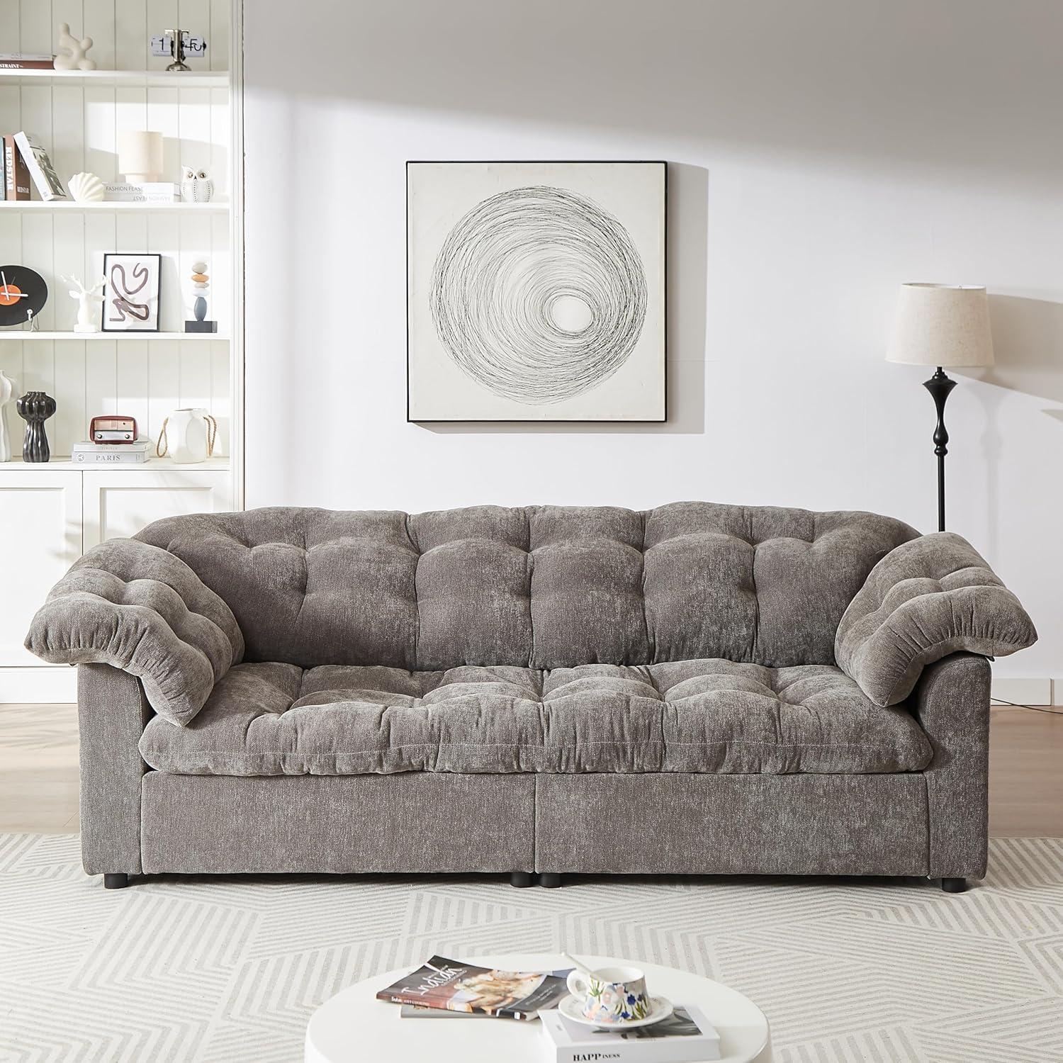 Keiki Chenille Deep Seat Sofa A Cozy Fit For Any Space