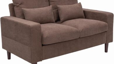 Making Small Spaces Cozy Panana Linen Love Seat Review