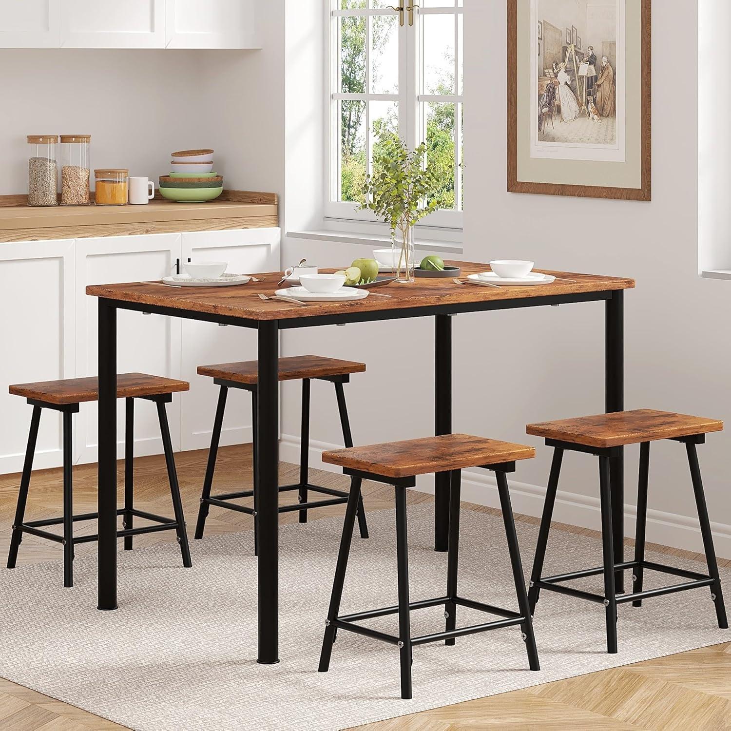Making The Most Of Small Spaces With Vecelo 4 Piece Dining Set