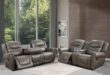 Manual Leather Recliner Sofa Set Comfort Meets Classic Style