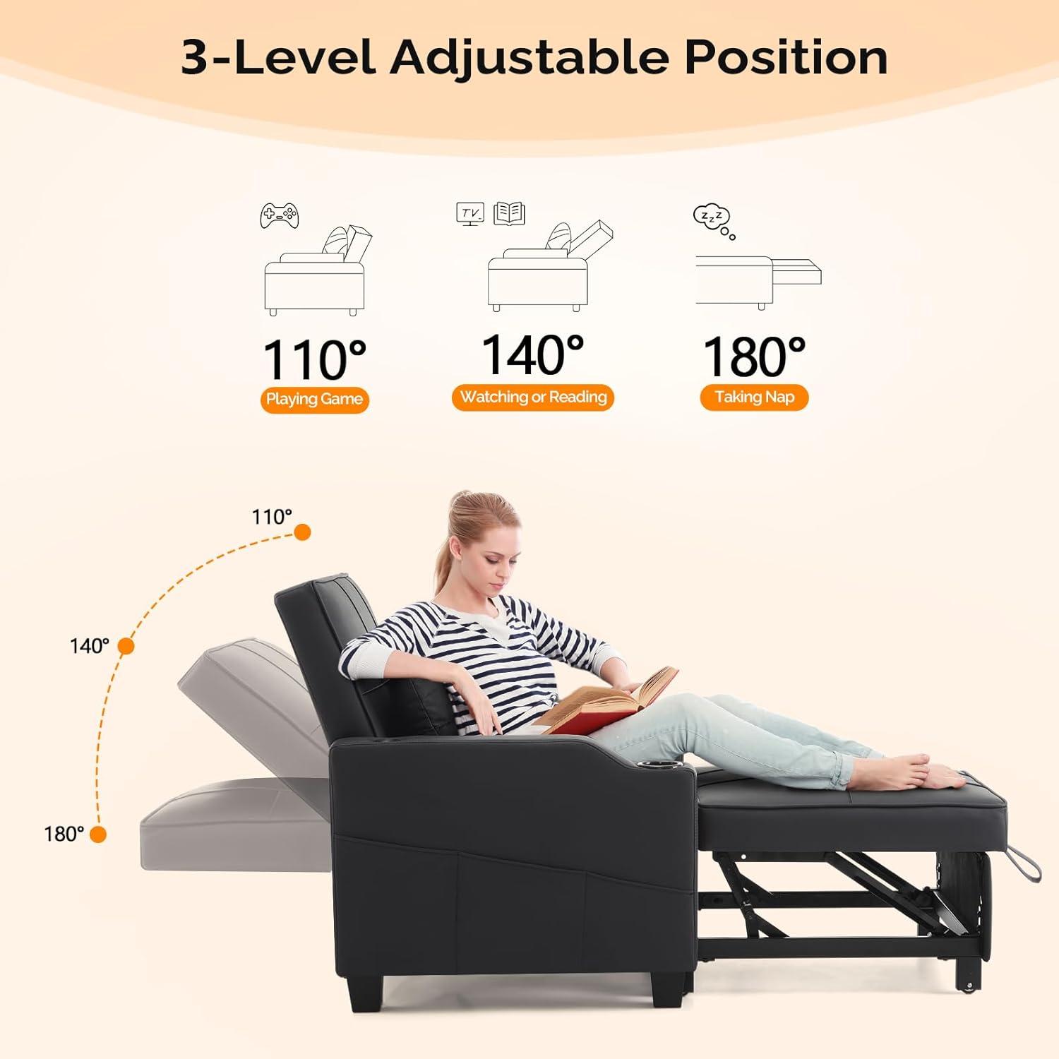 Maximizing Comfort and Function with VINGLI's 3-in-1 Sleeper Chair
