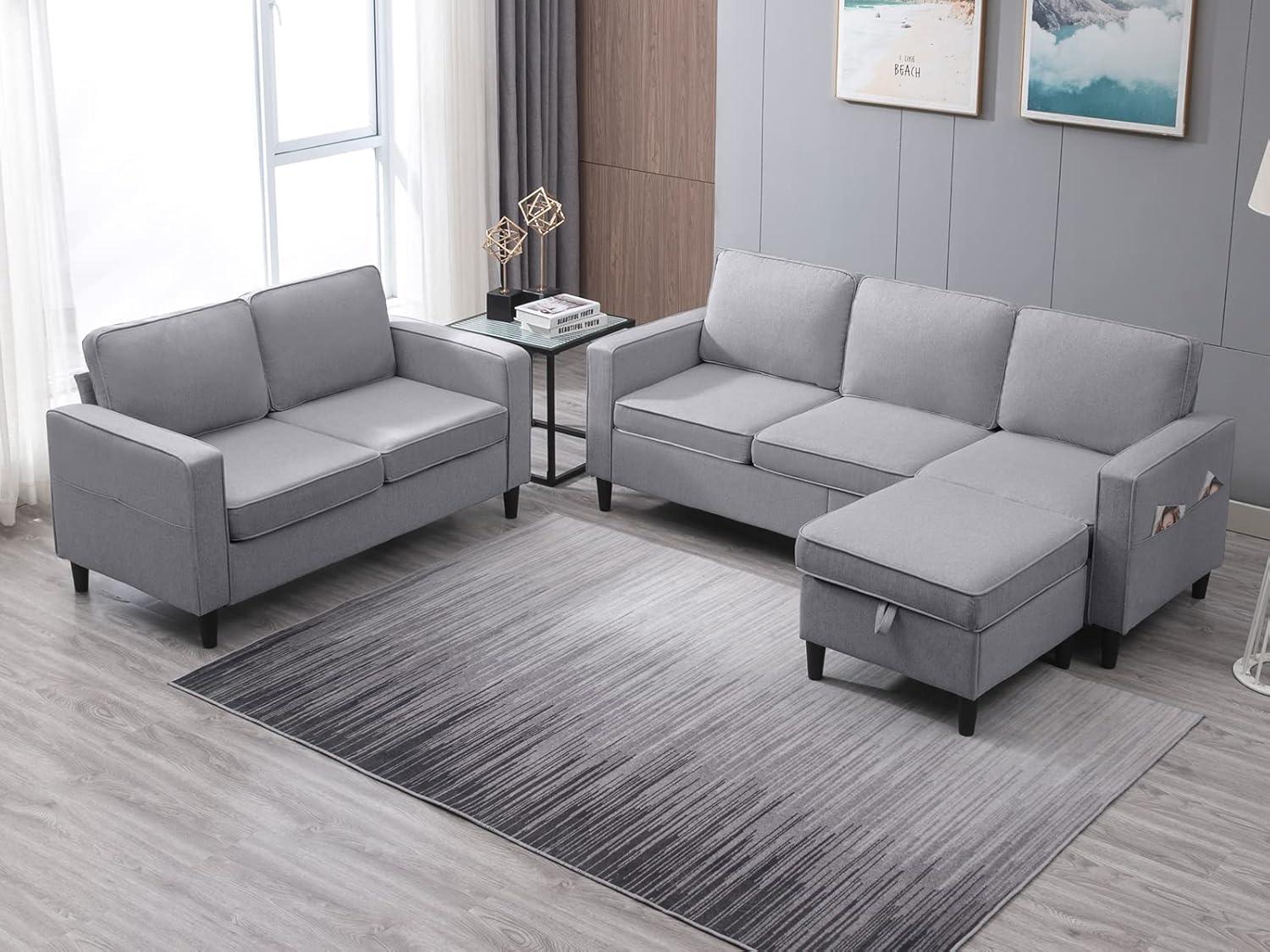 Maximizing Space And Comfort With A Modern Linen L Shaped Sofa