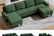 Maximizing Space With A Versatile Green L Shaped Sectional Sofa