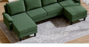 Maximizing Space With A Versatile Green L Shaped Sectional Sofa