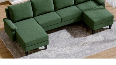 Maximizing Space With A Versatile Green L Shaped Sectional Sofa