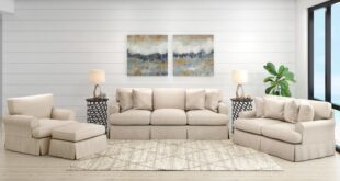 Maykoosh Slipcovered Living Room Set Durable Style For Busy Homes