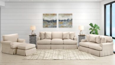 Maykoosh Slipcovered Living Room Set Durable Style For Busy Homes