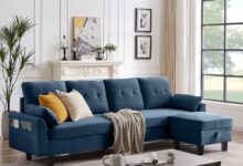 Modern Comfort And Style Our Take On A Blue Convertible Sectional Sofa