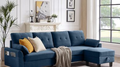 Modern Comfort And Style Our Take On A Blue Convertible Sectional Sofa