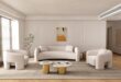 Modern Glam Meets Comfort Exploring The Sylvia 3 Piece Living Set