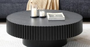 Modern Luxury In A Compact Black Round Coffee Table Review