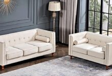 Modern Velvet Chesterfield Sofa Set Stylish Comfort For Any Room