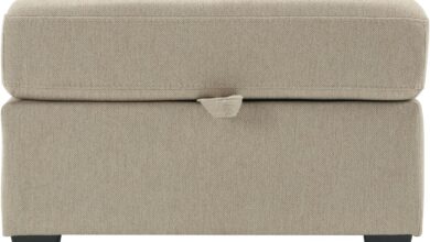 Modular Beige Ottoman With Storage Comfort Meets Flexibility