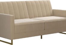 Novogratz Skylar Futon Velvet Comfort Meets Sleek Versatility