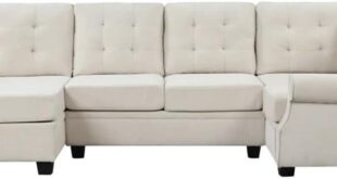 Our Honest Take On The Stylish 120 U Shaped Linen Sectional Sofa