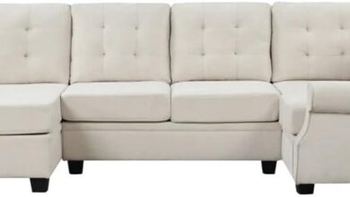 Our Honest Take On The Stylish 120 U Shaped Linen Sectional Sofa
