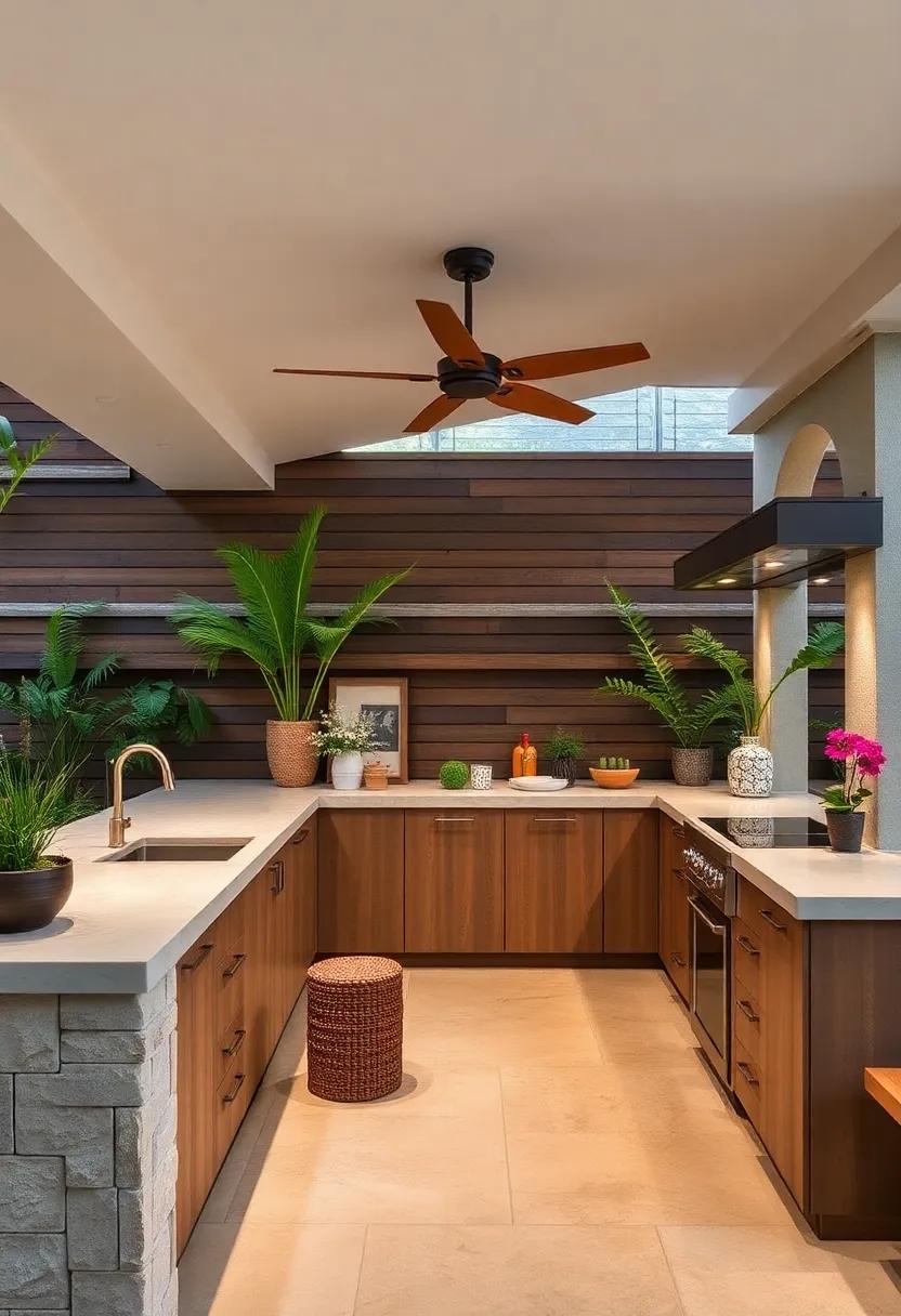 Concrete ⁢Countertops: Versatile​ and customizable, concrete offers a modern industrial look that can be tinted ⁣and textured to suit any backyard style