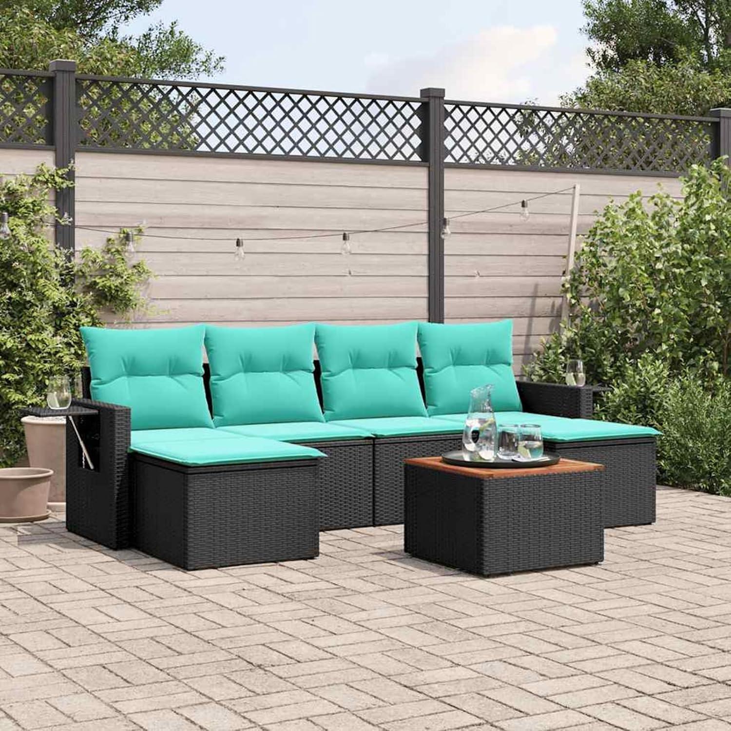 Relax And Entertain Outdoors With This Stylish 7 Piece Patio Set
