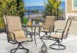 Relaxing And Stylish Swivel Rocking Patio Set For Four
