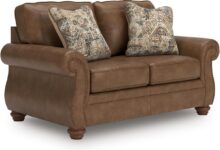 Relaxing In Style Exploring The Shadsburne Rustic Faux Leather Loveseat
