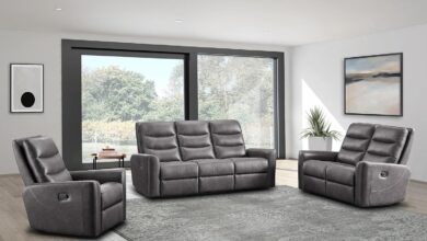 Relaxing Together Exploring The Rover 3 Piece Grey Reclining Set