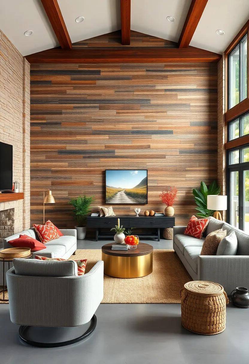 Reclaimed Wood Accent Walls for Authentic Rustic Charm