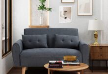 Shintenchi Loveseat Stylish Comfort Perfect For Small Spaces