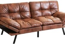 Space Saving Luxury Memory Foam Loveseat That Transforms Effortlessly