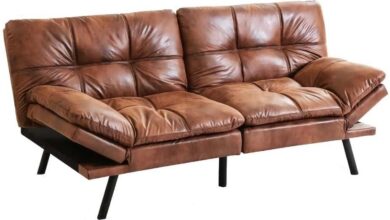 Space Saving Luxury Memory Foam Loveseat That Transforms Effortlessly