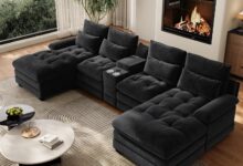 Spacious Comfort Meets Style Exploring The 134 U Shaped Sectional Sofa