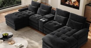 Spacious Comfort Meets Style Exploring The 134 U Shaped Sectional Sofa