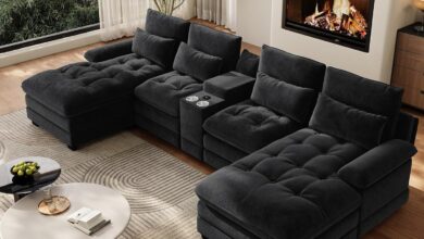 Spacious Comfort Meets Style Exploring The 134 U Shaped Sectional Sofa