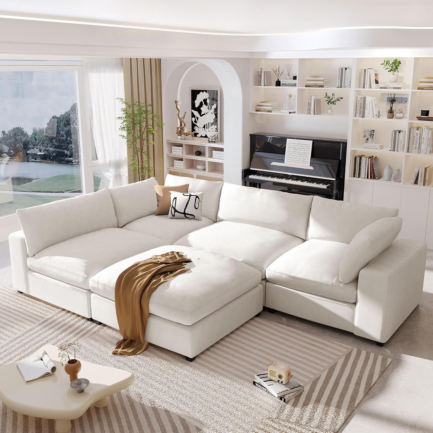 Spacious Comfort Meets Style Exploring The Oversized Modular L Shaped Sofa