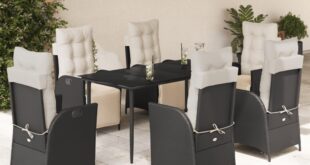Spacious Comfort Meets Style In This 7 Piece Garden Set