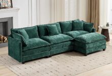 Spacious Green Modular Sectional Sofa Style Meets Functionality